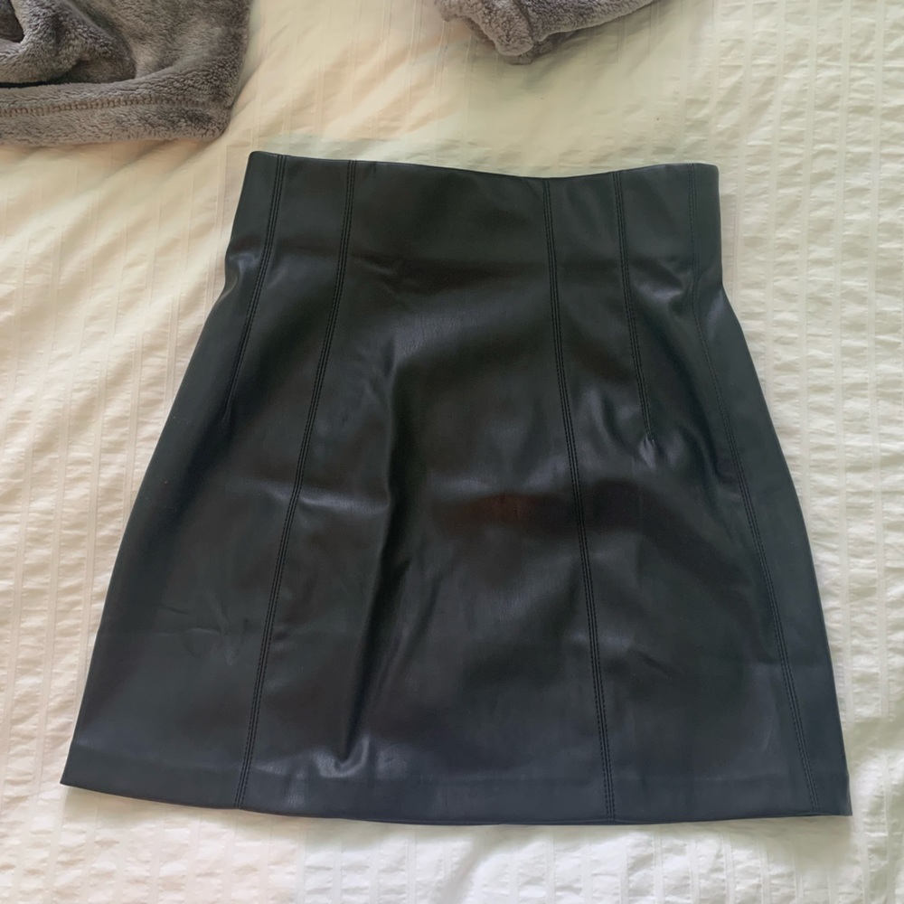 Zara Faux Leather Skirt